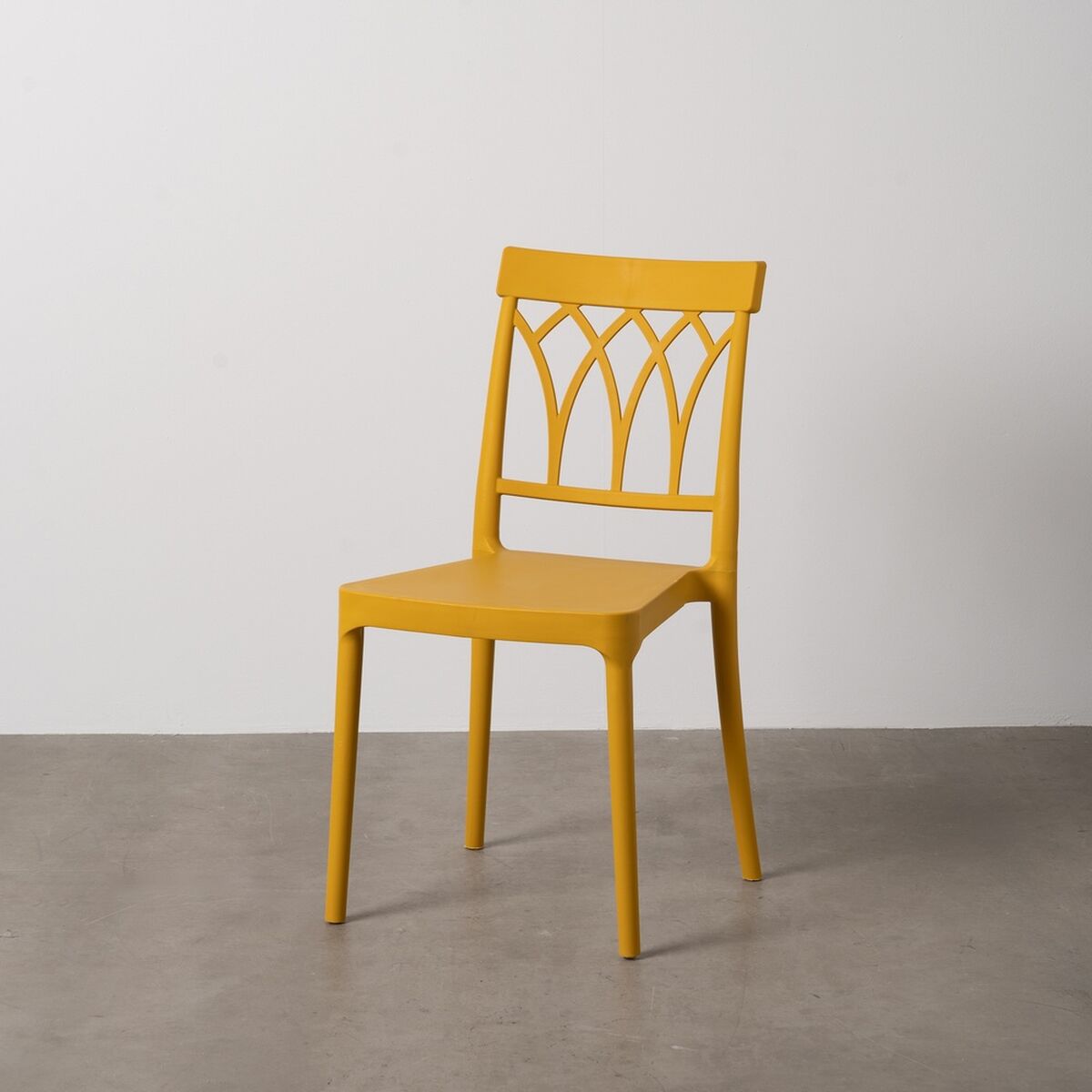Middagsstol Gul polypropylen 42 x 54 x 83 cm